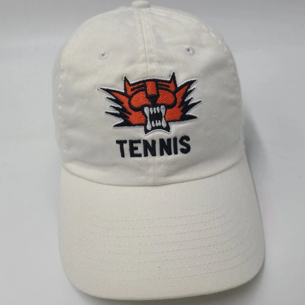 Nike Hat Strapback White Orange Tennis Swoosh Logo Ephrata‎ High School Tigers